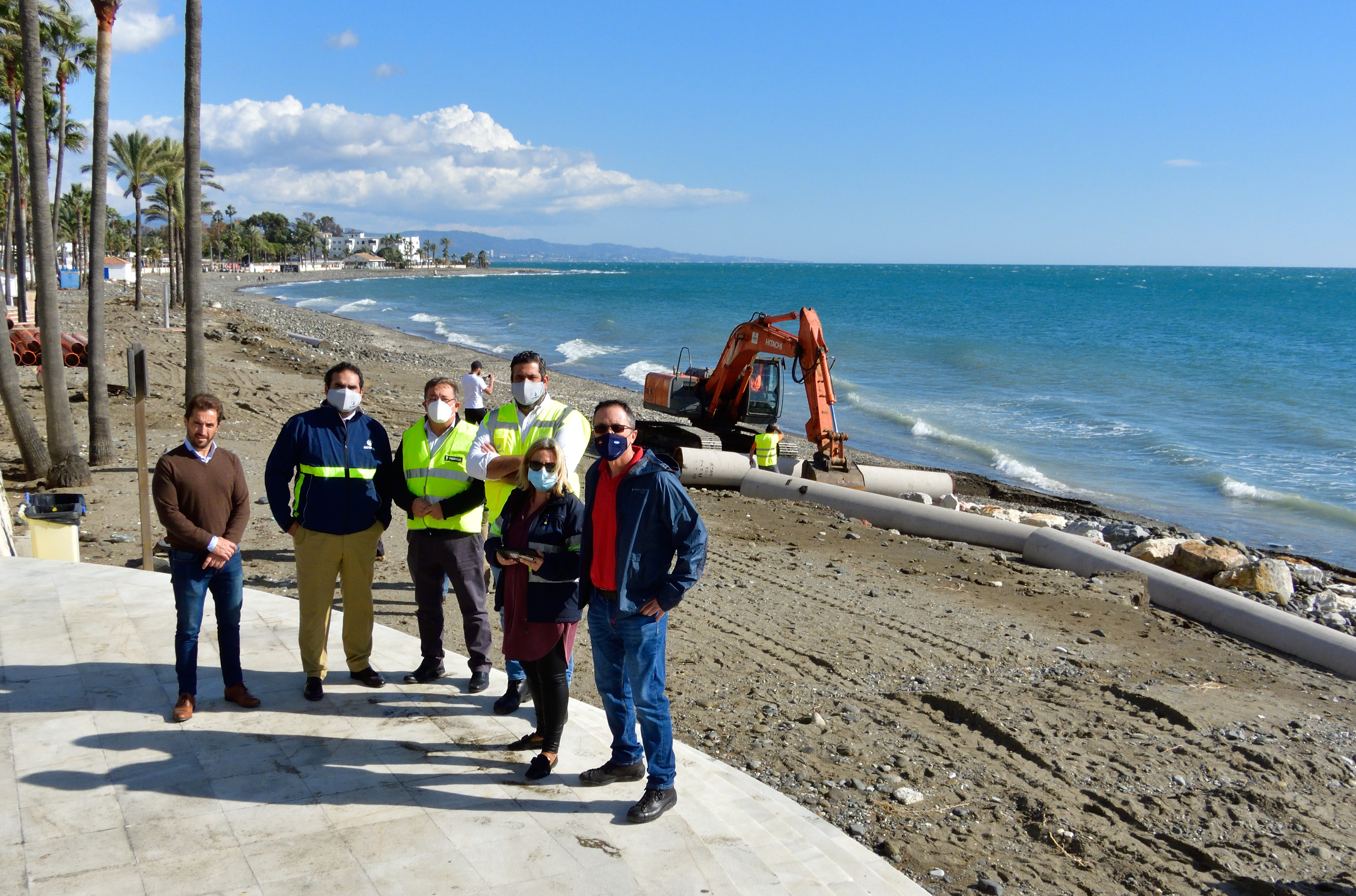 Acosol comienza los trabajos de reparación de la tubería de saneamiento en San Pedro Alcántara