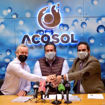 Acosol y la Comunidad de Propietarios El Rosario firman el Convenio de colaboración para la financiación y ejecución de obras de Infraestructuras Hidráulicas.